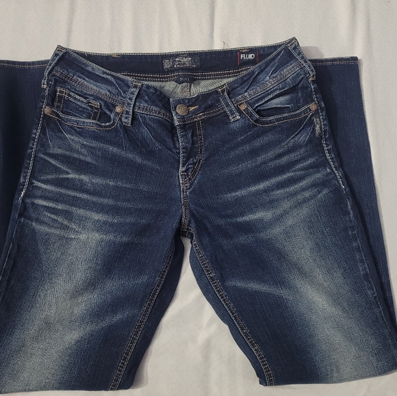 Silver Jeans Women's Dark Blue Bootcut Jeans - Picture 3 of 6